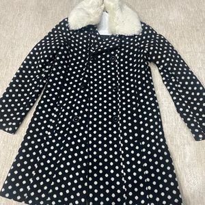 Polka dot winter coat
